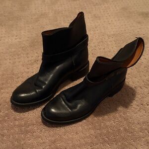 Black Leather women’s madewell Boots